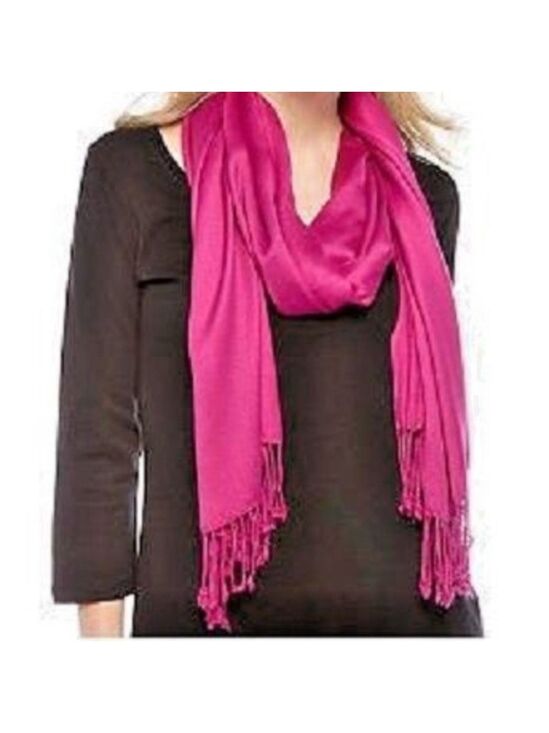 INC International Concepts Accessories - Stunning Disco Pink Pashmina Wrap Scarf